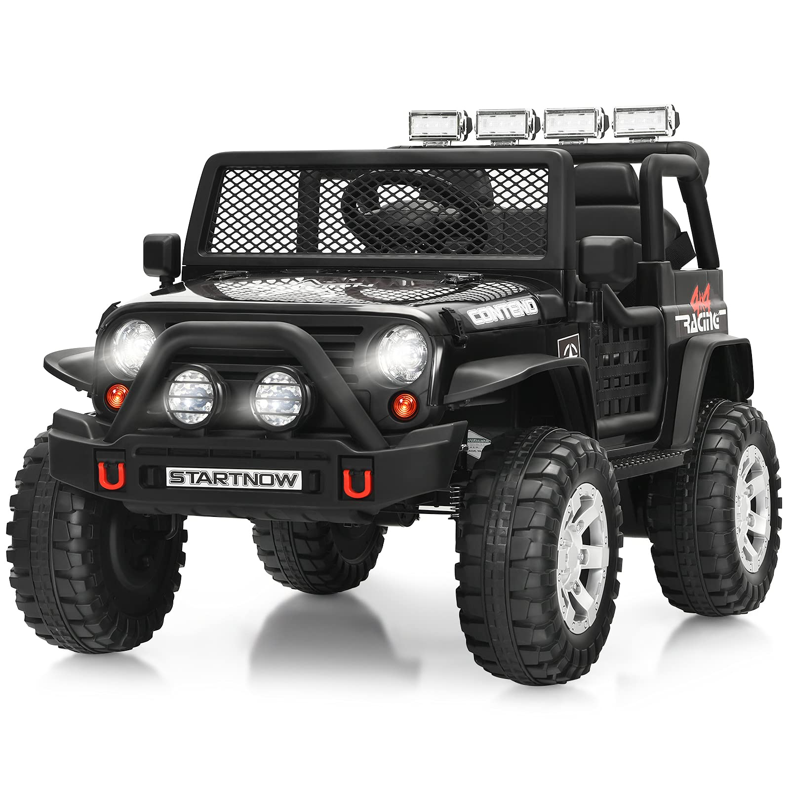 Costzon 12V Kids Ride-On Truck (2.4G Remote) (TQ10015BK) Power Wheels ride-on