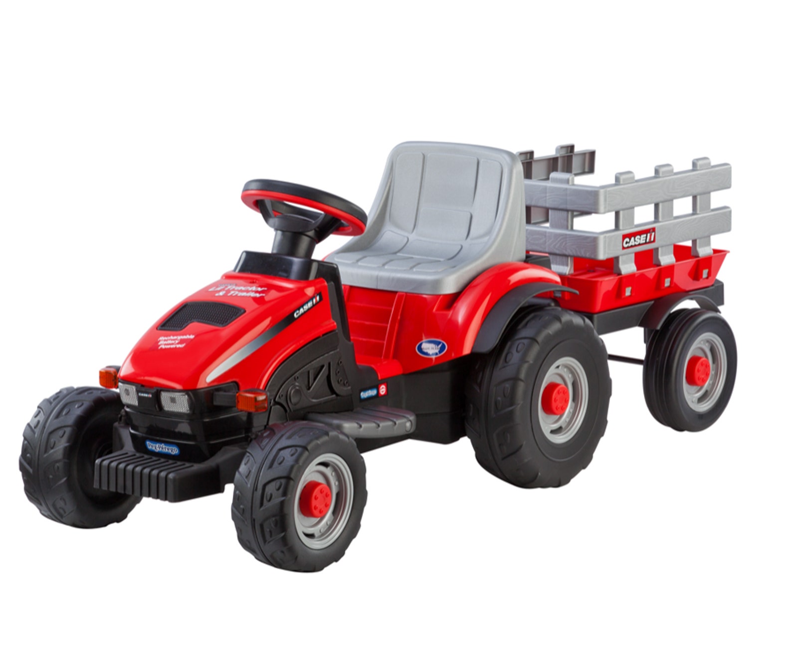 Case IH Lil Tractor & Trailer (IGED1112) Power Wheels ride-on