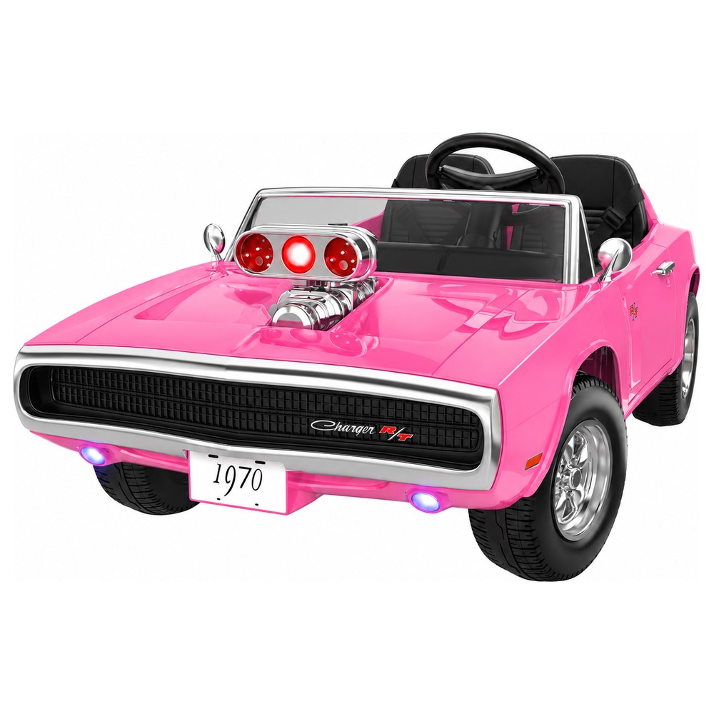 COCLUB 24V 1970 Dodge Charger R/T Kid Trax ride-on